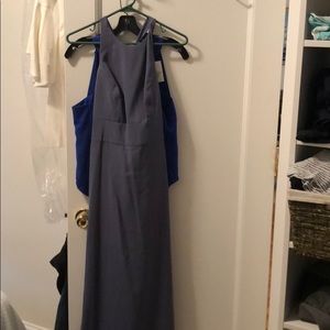 Dressy silver stone bridesmaid dress (blue/grey)